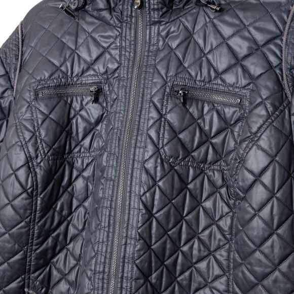 Laundry by Design Quilted Puffer Jacket Size 3X Black Gorpcore Quilted - Picture 4 of 11